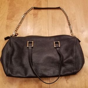 LEATHER Juice Couture black roomy bag